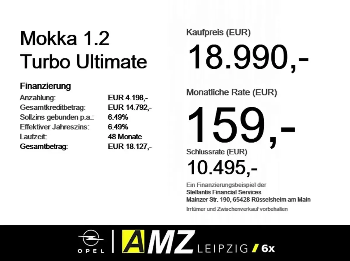 Gebraucht Opel Mokka Ultimate 131 PS (96 kW) 2023 Lackierung matcha green/typ au SUV