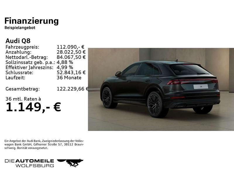 Brugt Audi Q8 Ambiente 286 HK (210 kW) 2025 Sort SUV