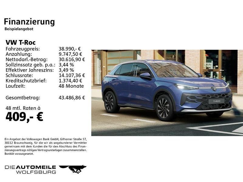 Neu VW T-Roc Style 150 PS (110 kW) 2025 Schwarz SUV