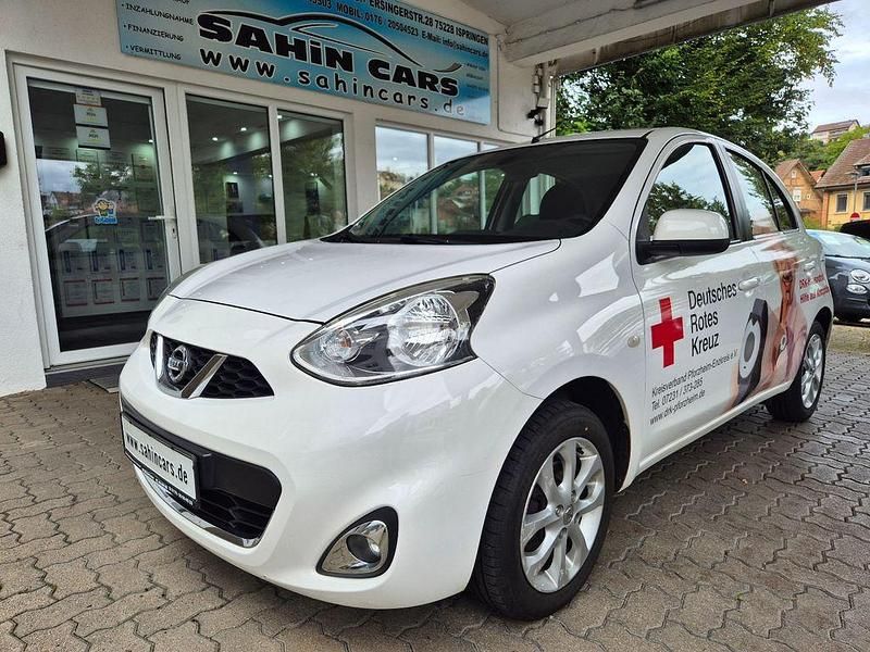 Weiß Gebraucht 2014 Nissan Micra Acenta Kleinwagen | 3.250 € (Superpreis) - Bild 1/4