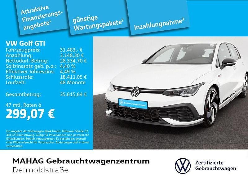 Pure white Gebraucht 2022 VW Golf VIII GTI Clubsport Limousine | 31.483 € (Guter Preis) - Bild 1/2
