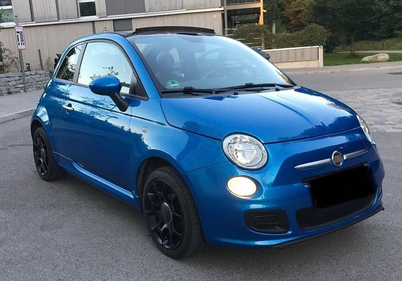 Blau Gebraucht 2014 Fiat 500S Sport Cabrio | 5.200 € (Guter Preis) - Bild 1/4