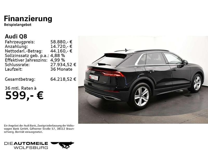Gebraucht Audi Q8 340 PS (250 kW) 2022 Schwarz SUV