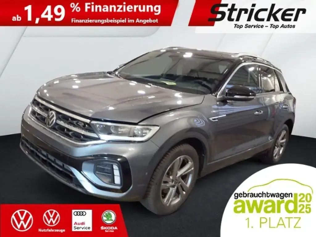 Gebraucht VW T-Roc R-line 150 PS (110 kW) 2025 Indiumgrau metallic schwarz SUV