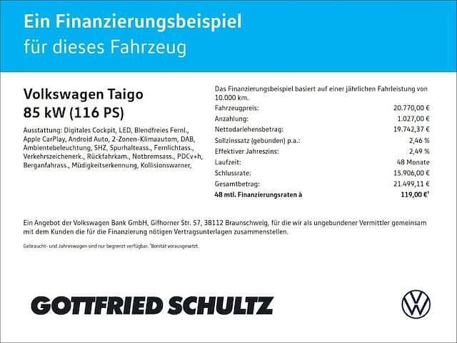 Silber Gebraucht 2024 VW Taigo Move SUV | 20.770 € (Guter Preis) - Bild 1/3
