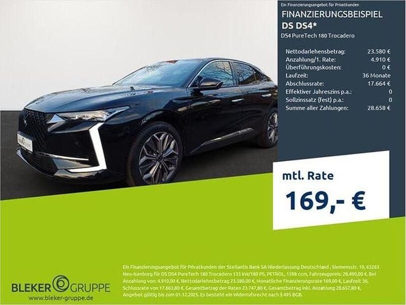 Perlaneraschwarz Gebraucht 2023 DS Automobiles DS4 Trocadero Limousine | 28.490 € (Guter Preis) - Bild 1/3