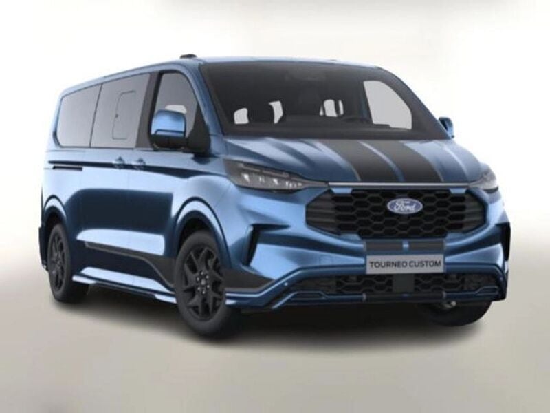 Blau Neu 2025 Ford Tourneo Custom Sport Van | 62.649 € (Teuer) - Bild 1/1