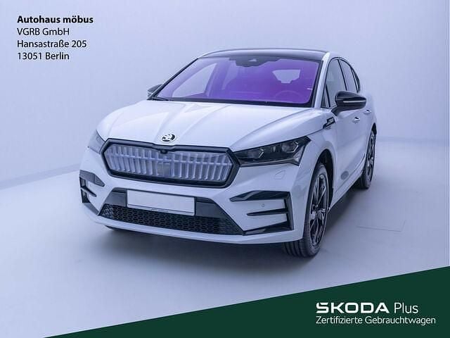 Moonweiß perleffekt Gebraucht 2023 Skoda Enyaq iV RS SUV | 48.989 € (Teuer) - Bild 1/1