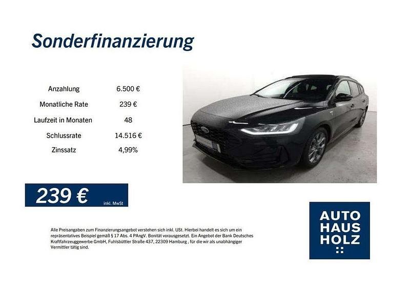 Schwarz Gebraucht 2024 Ford Focus ST-Line Limousine | 28.850 € (Teuer) - Bild 1/4