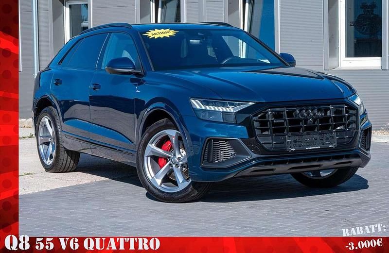 Galaxisblau metallic Gebraucht 2019 Audi Q8 Exclusive SUV | 51.499 € (Guter Preis) - Bild 1/4