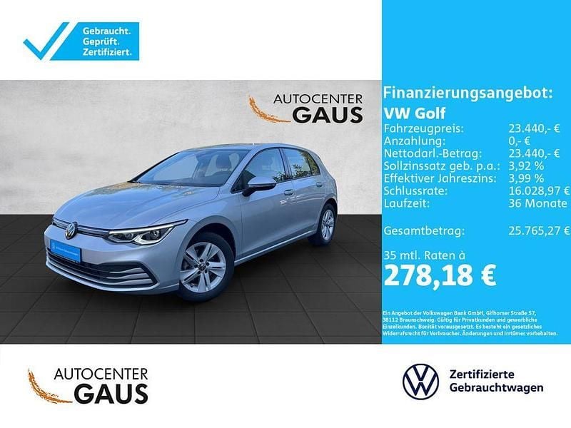 Gebraucht VW Golf VIII Life 116 PS (85 kW) 2023 Silber Limousine