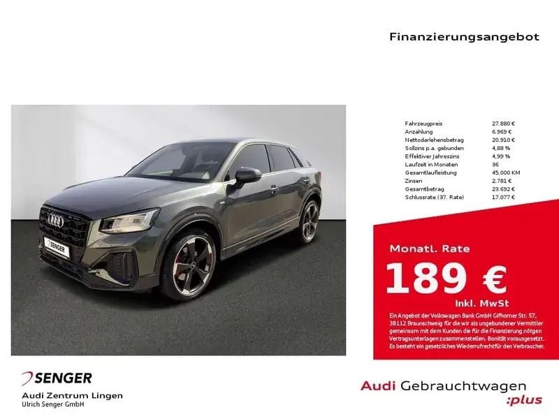 Grau Gebraucht 2022 Audi Q2 S-Line SUV | 27.880 € (Superpreis) - Bild 1/1