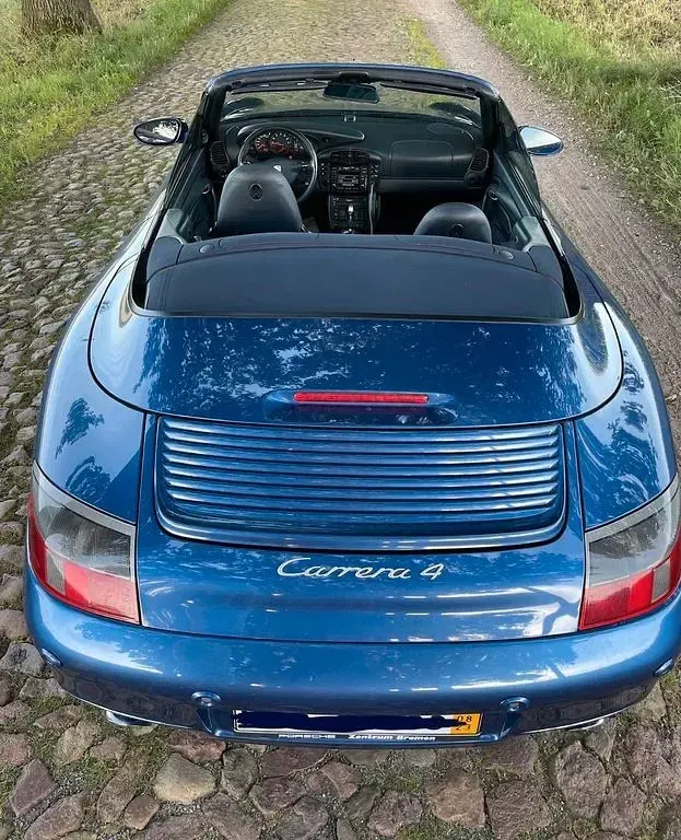Gebraucht Porsche 911 Carrera 4 Cabriolet 300 PS (220 kW) 1999 Blau Cabrio