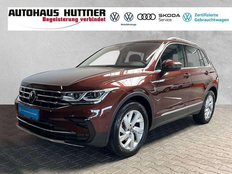 Gingerbraun (metallic) Gebraucht 2022 VW Tiguan Elegance SUV | 32.390 € (Fairer Preis) - Bild 1/4