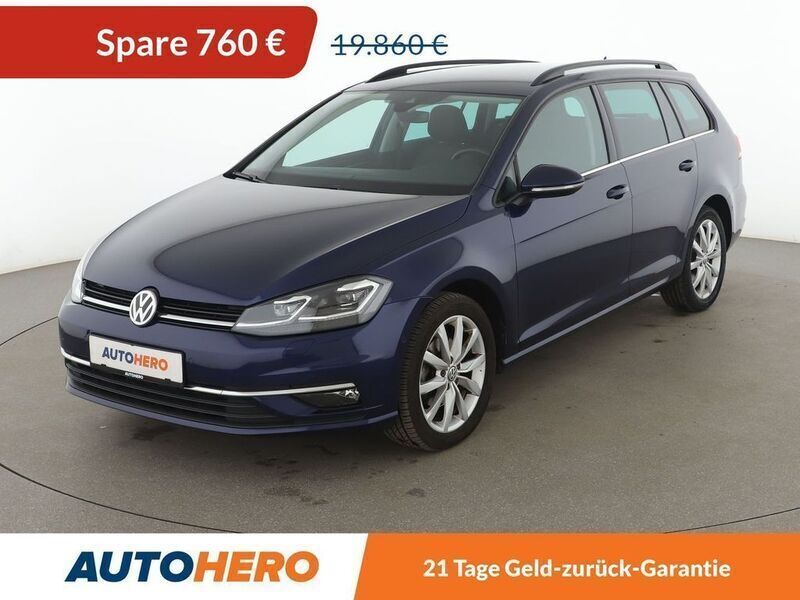 Blau Gebraucht 2019 VW Golf VII Highline Kombi | 18.540 € (Fairer Preis) - Bild 1/3
