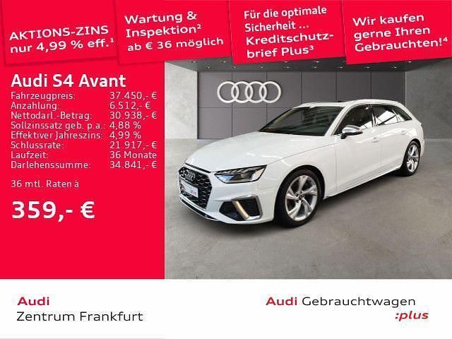 Ibisweiß/ibisweiß Gebraucht 2022 Audi S4 Sport Kombi | 40.950 € (Superpreis) - Bild 1/2