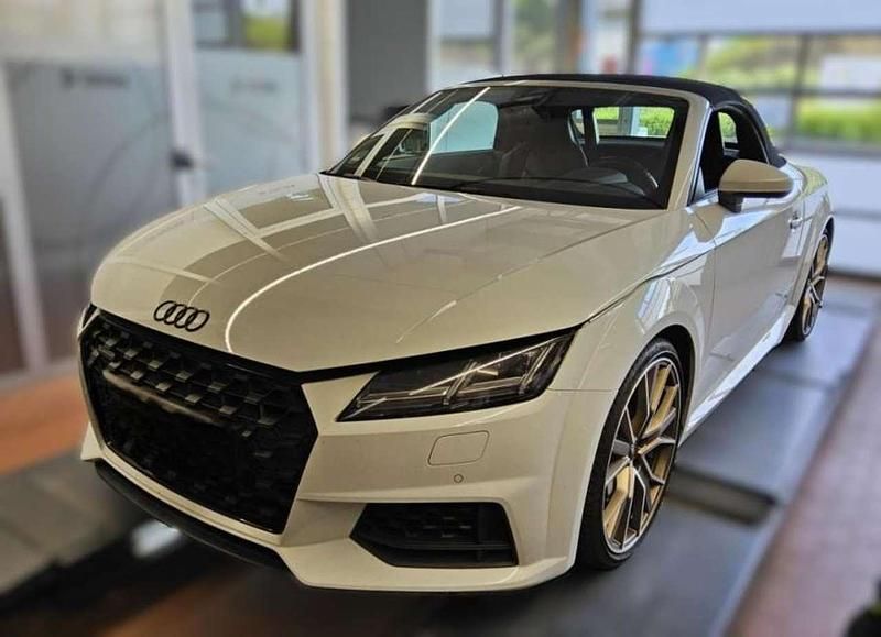 Gletscherweiß metallic Gebraucht 2022 Audi TT S-Line Cabrio | 39.869 € (Fairer Preis) - Bild 1/3