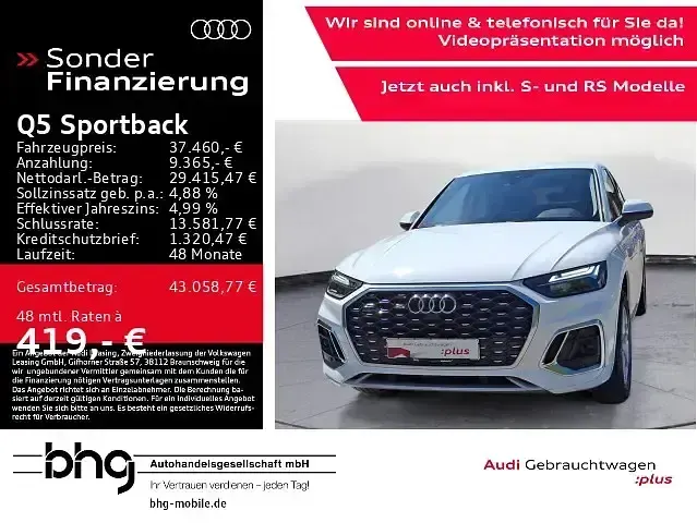 Gebraucht Audi Q5 Sportback S-Line 204 PS (150 kW) 2023 SUV