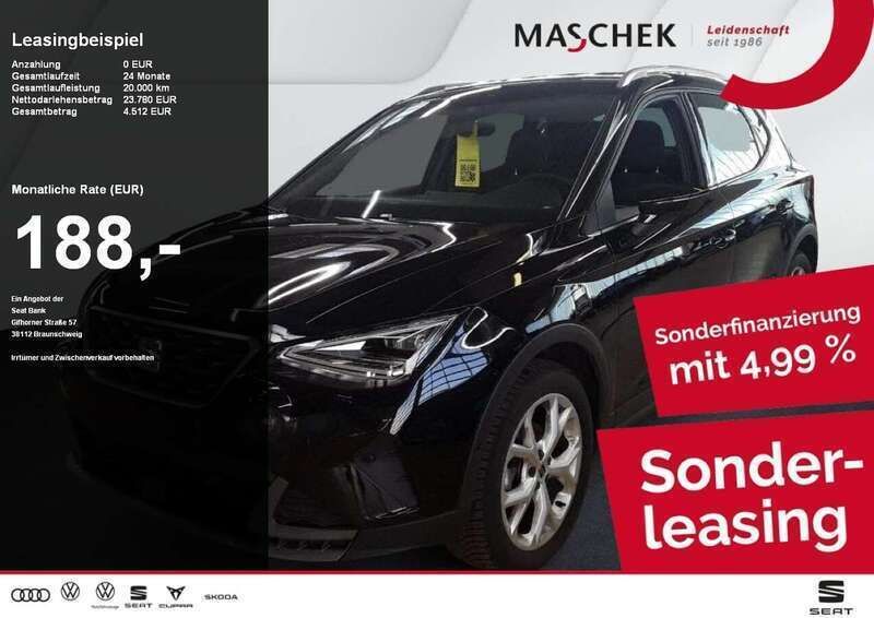 Midnight schwarz Gebraucht 2024 Seat Arona FR SUV | 21.640 € (Fairer Preis) - Bild 1/4
