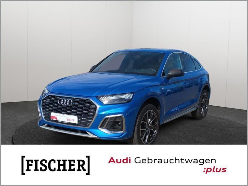 Arablau kri (blau Gebraucht 2022 Audi Q5 Sportback S-Line SUV | 44.949 € (Superpreis) - Bild 1/4