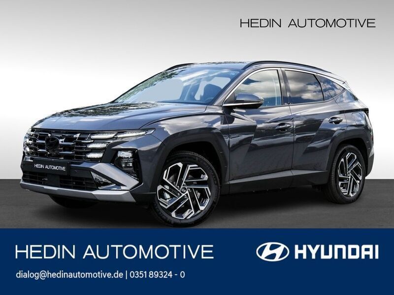 Grau ecotronic grey Gebraucht 2024 Hyundai Tucson Prime SUV | 37.370 € (Superpreis) - Bild 1/3