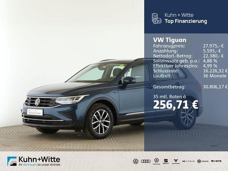 Blau Gebraucht 2022 VW Tiguan Life SUV | 27.975 € (Fairer Preis) - Bild 1/3
