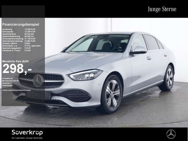 Silber Gebraucht 2024 Mercedes C220 Avantgarde Limousine | 38.722 € (Fairer Preis) - Bild 1/2