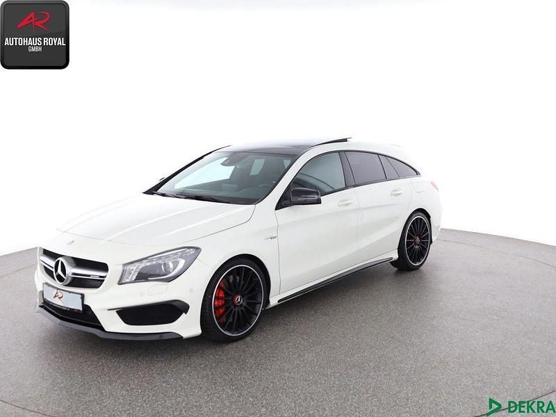 Weiss Gebraucht 2015 Mercedes CLA45 AMG Shooting Brake AMG Kombi | 25.880 € (Fairer Preis) - Bild 1/4