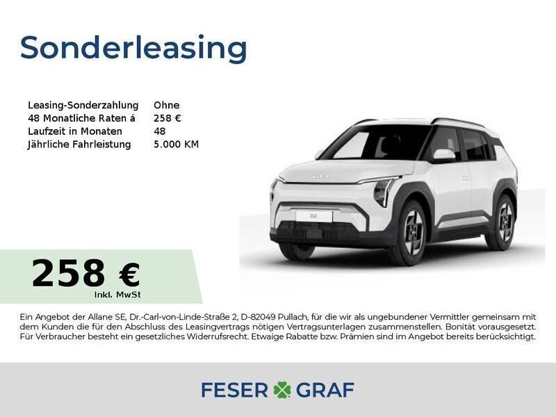 Weiß Neu 2025 Kia EV3 Air SUV | 33.450 € (Fairer Preis) - Bild 1/4