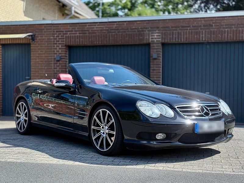 Schwarz Gebraucht 2003 Mercedes SL350 AMG Cabrio | 16.999 € (Etwas zu teuer) - Bild 1/4