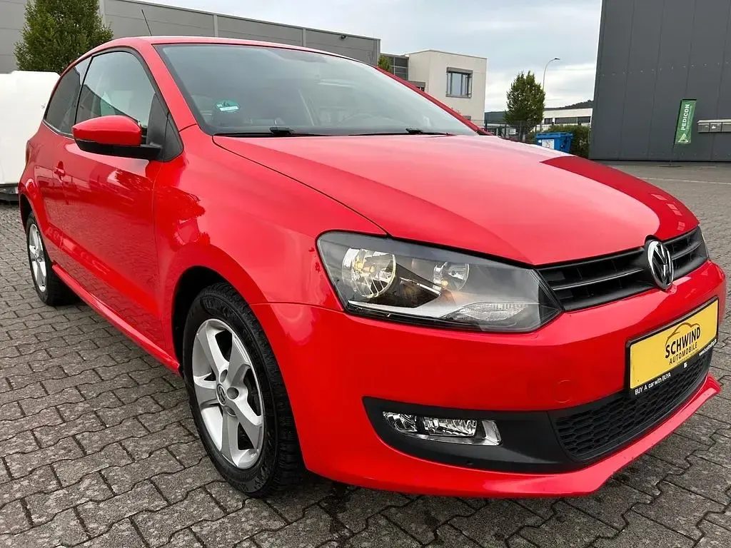 Gebraucht VW Polo Team 69 PS (50 kW) 2011 Rot Kleinwagen