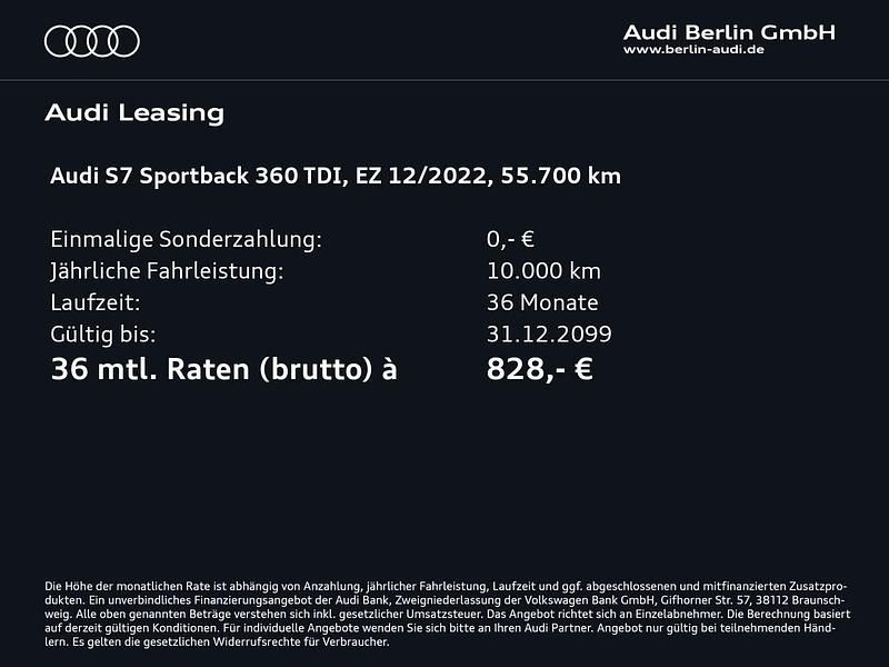 Gebraucht Audi S7 Ambiente 344 PS (253 kW) 2022 Ultrablau metallic Kleinwagen