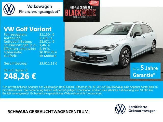 Crystal ice blue metallic Gebraucht 2025 VW Golf VIII Goal Kombi | 31.190 € (Fairer Preis) - Bild 1/4