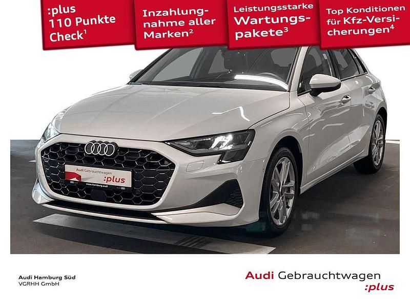 Weiß Gebraucht 2024 Audi A3 Sportback Advanced Limousine | 32.480 € (Fairer Preis) - Bild 1/3