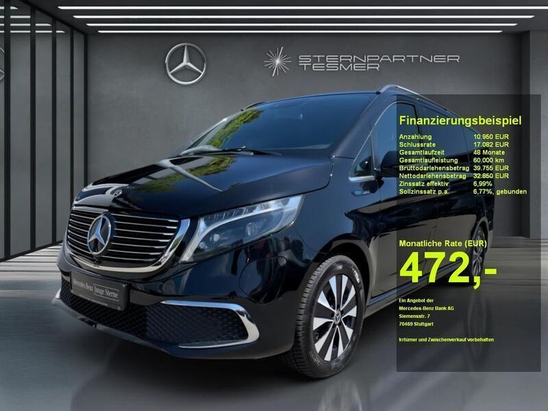Schwarz Gebraucht 2021 Mercedes EQV300 Avantgarde Van / Kleinbus | 44.300 € (Fairer Preis) - Bild 1/3