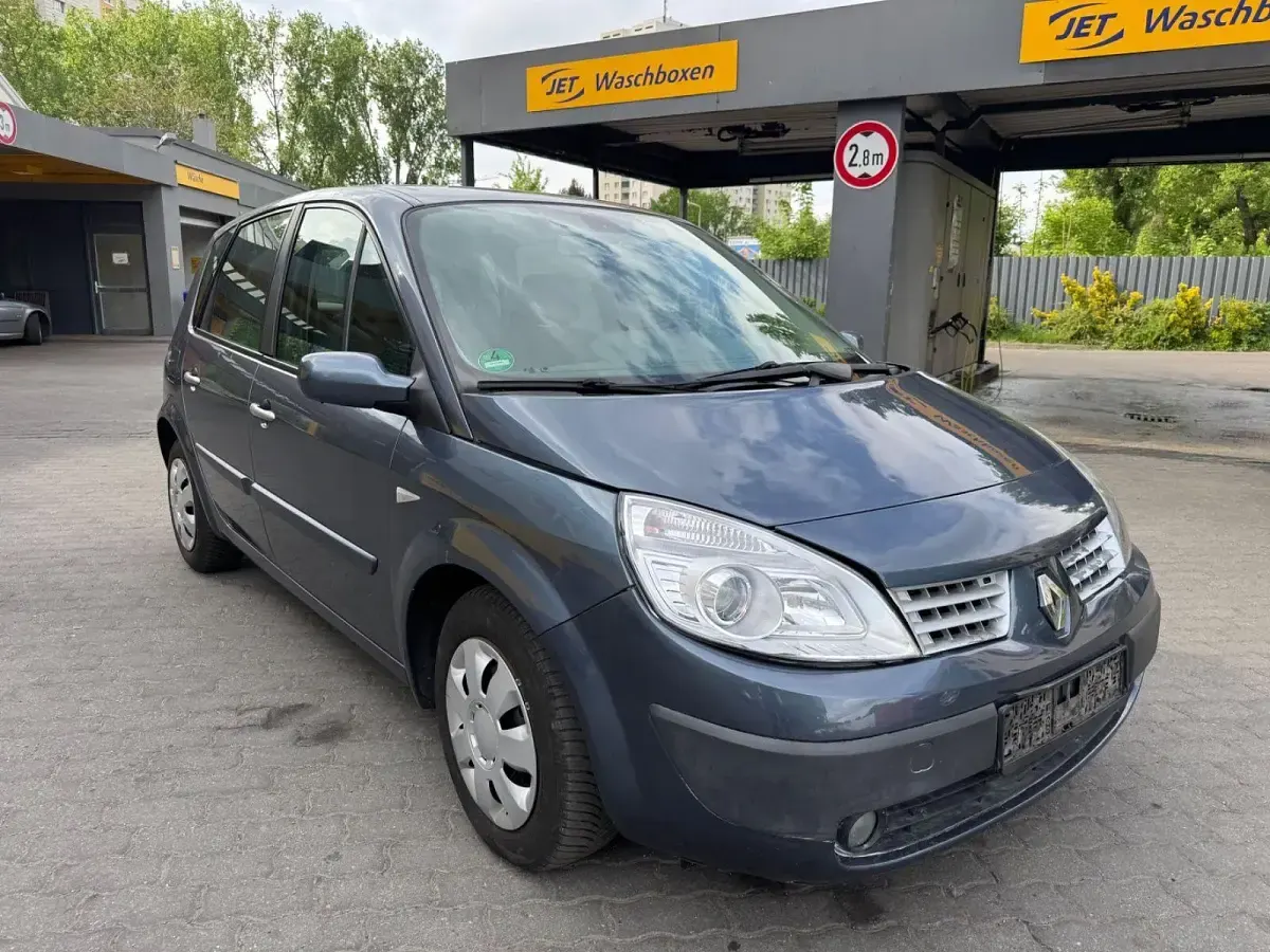 Gebraucht Renault Scénic II Avantage 111 PS (81 kW) 2008 Grau Van / Kleinbus
