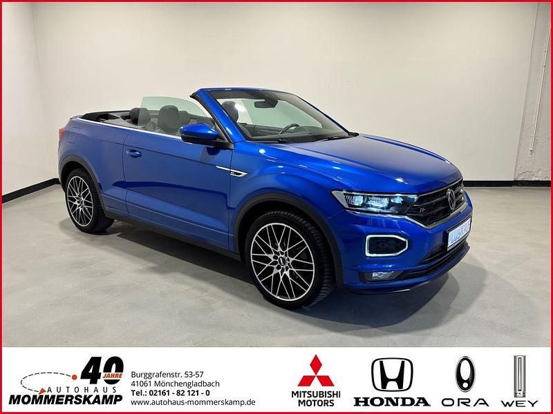 Blau Gebraucht 2020 VW T-Roc Cabriolet R-line Cabrio | 27.480 € (Etwas zu teuer) - Bild 1/4