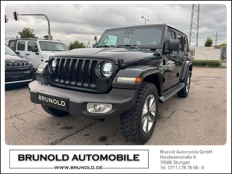 Schwarz Gebraucht 2021 Jeep Wrangler Unlimited Sahara SUV | 39.900 € (Superpreis) - Bild 1/4