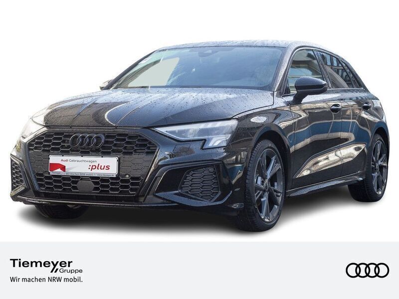 Schwarz Gebraucht 2024 Audi A3 Sportback S-Line Limousine | 30.690 € (Guter Preis) - Bild 1/4