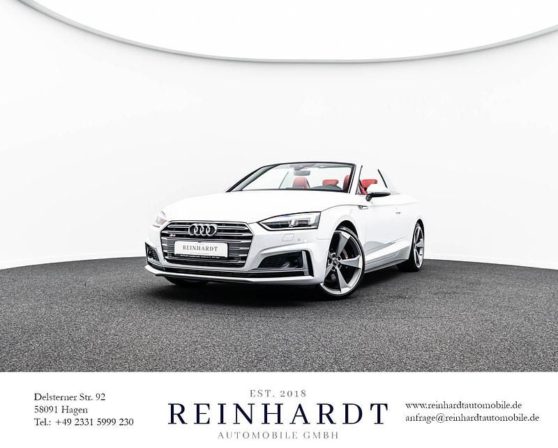 Gletscherweiß metallic Gebraucht 2018 Audi S5 Ambiente Cabrio | 43.175 € (Fairer Preis) - Bild 1/3