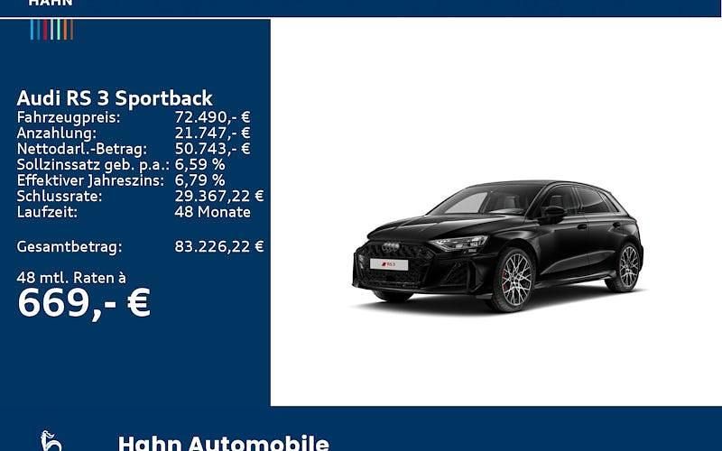 Gebraucht Audi RS3 Ambiente 400 PS (294 kW) 2025 Schwarz Limousine