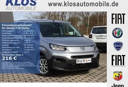 Neu Fiat Doblò Comfort 131 PS (96 kW) 2026 Grau Van / Kleinbus