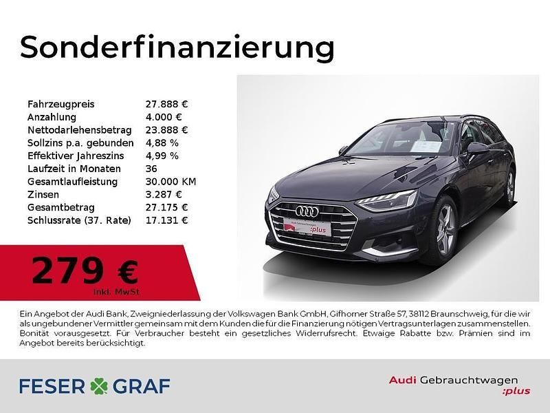 Manhattangrau metallic Gebraucht 2023 Audi A4 Advanced Kombi | 27.888 € (Guter Preis) - Bild 1/2