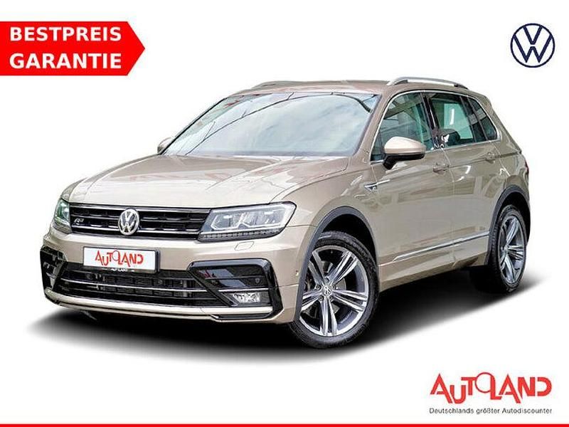 Beige Gebraucht 2018 VW Tiguan R-line SUV | 26.490 € (Superpreis) - Bild 1/4