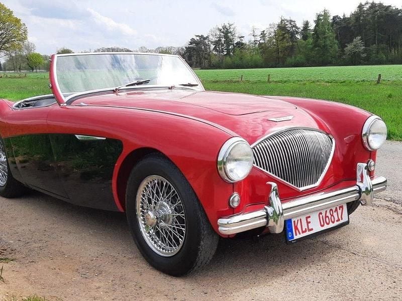 Brugt Austin Healey 100 90 HK (66 kW) 1956 Rød Cabriolet