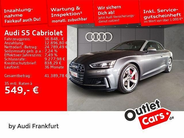Daytonagrau perleffekt Gebraucht 2017 Audi S5 Cabriolet Ambiente Cabrio | 36.848 € (Superpreis) - Bild 1/2