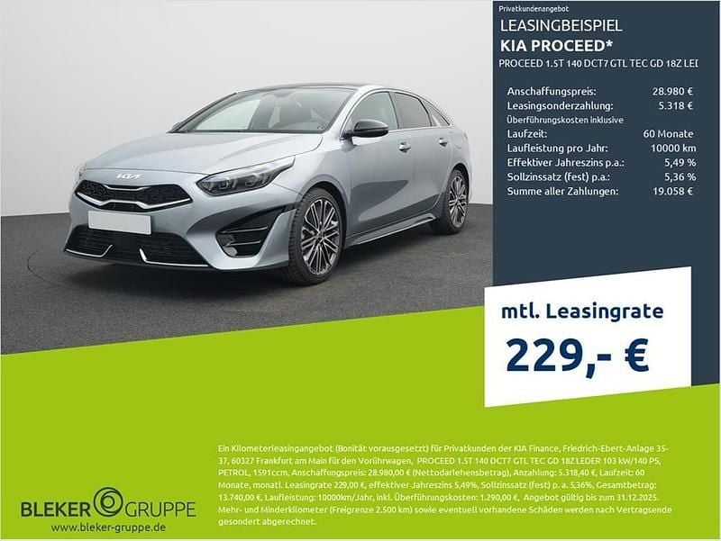 Lunarsilber Gebraucht 2025 Kia ProCeed Kleinwagen | 28.980 € (Superpreis) - Bild 1/3