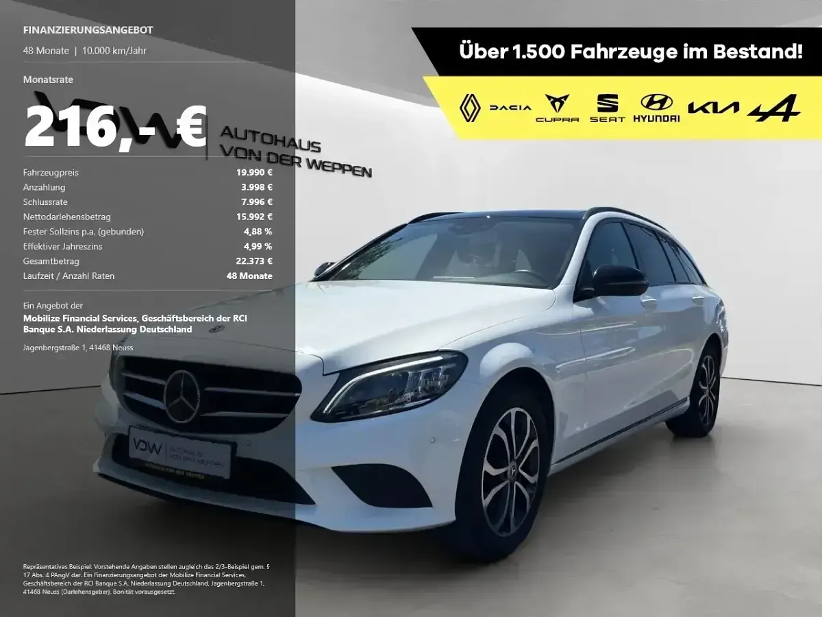 Gebraucht Mercedes C200 Avantgarde 184 PS (135 kW) 2019 Kombi
