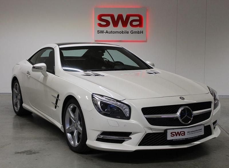 Gebraucht Mercedes SL500 AMG 435 PS (319 kW) 2015 Weiß Cabrio