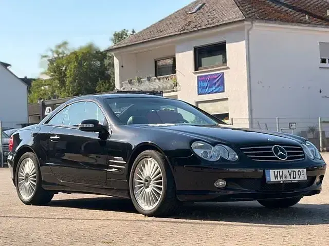 Gebraucht Mercedes SL500 306 PS (225 kW) 2002 Obsidianschwarz Cabrio